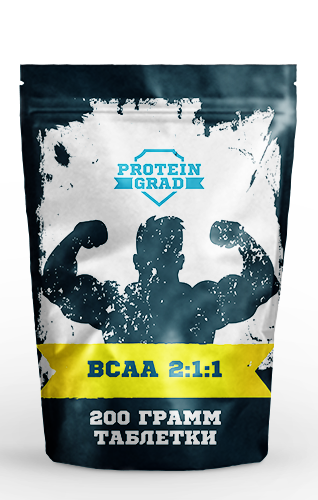 BCAA таблетки 2:1:1 200г Protein Grad