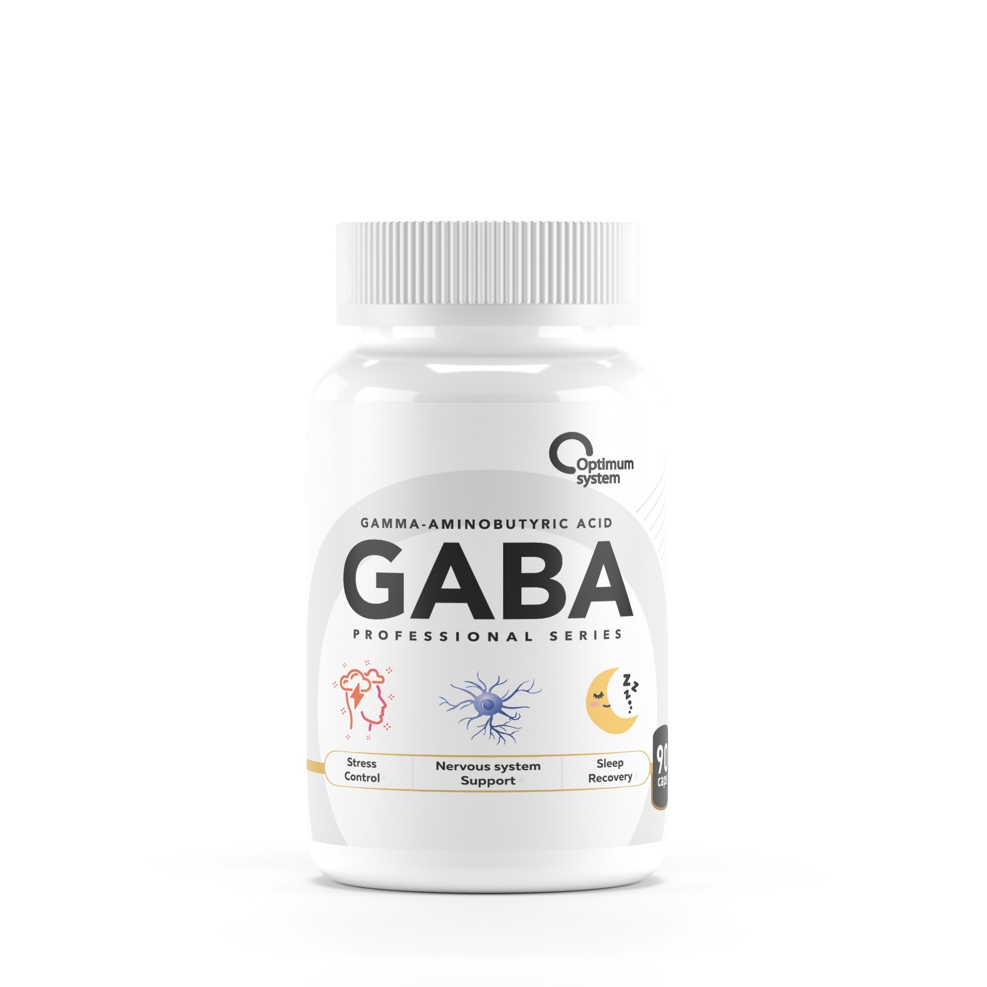 картинка GABA 90кап (Optimum System) (Россия) от магазина ProteinGrad