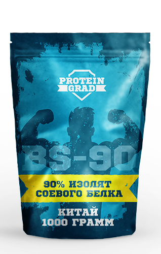 картинка Изолят соевого белка 90% BS-90 1000г (Китай) от магазина ProteinGrad
